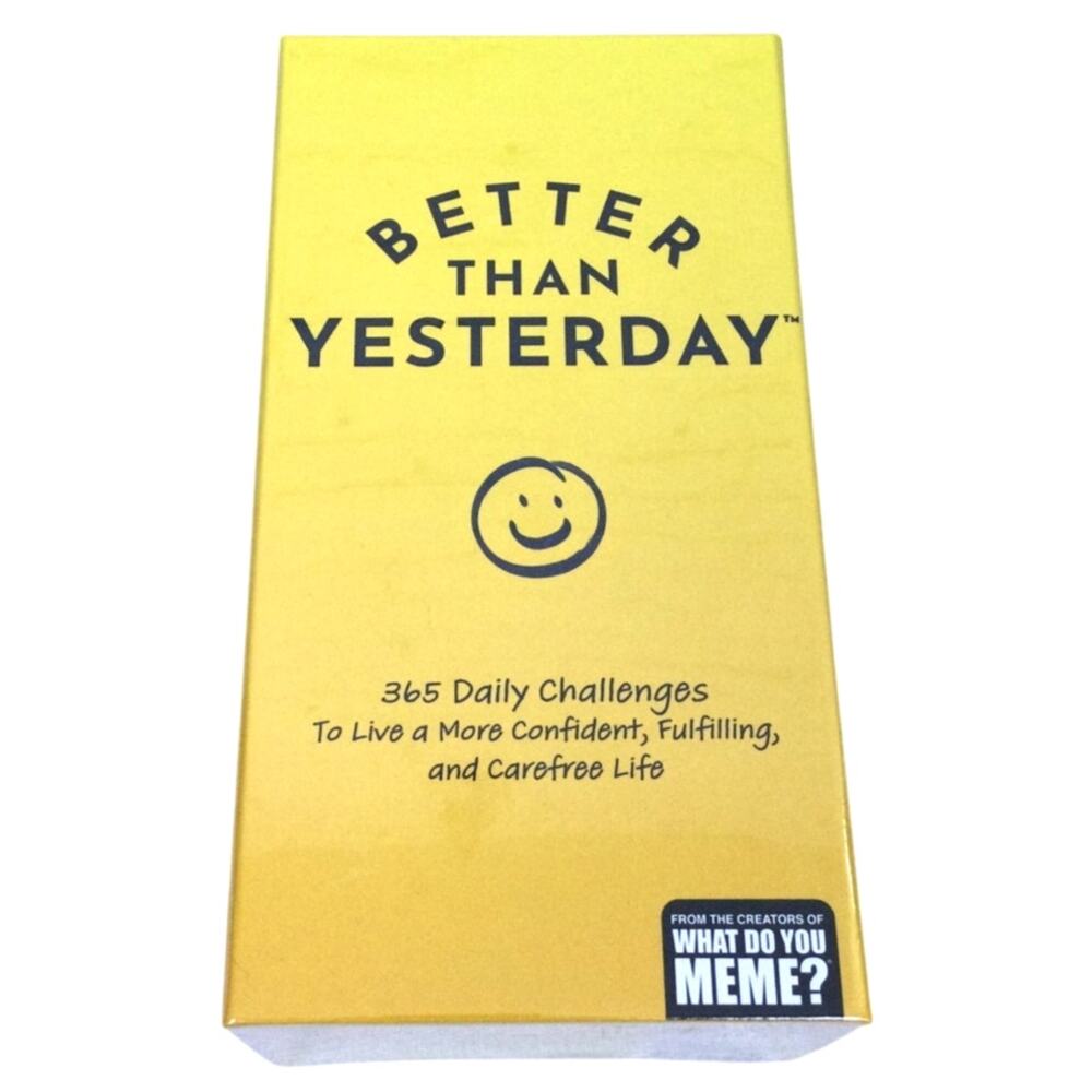 Better Than Yesterday 365 Day Challenges By What do You Meme?